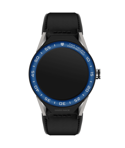 TAG Heuer Carrera Connected Modular 45 Titanium / Blue Aluminum / Black Calf